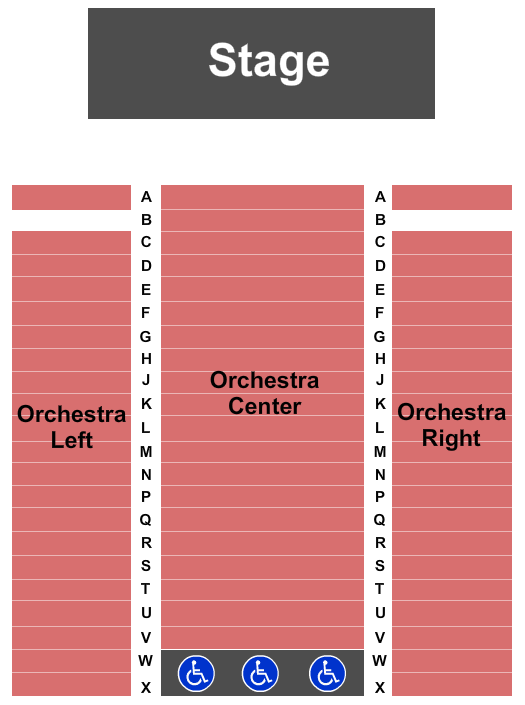 Crowder Hall - University of Arizona Seating Chart: Endstage 2