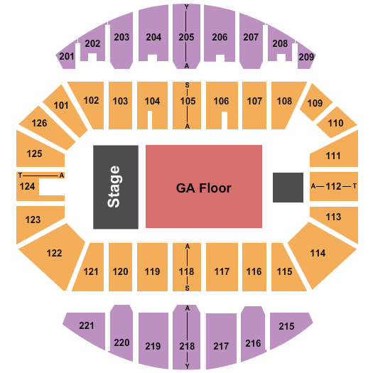 Crown Arena Seating Chart