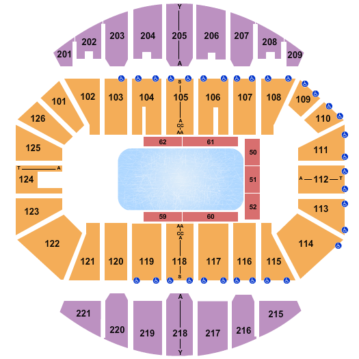 Crown Coliseum - The Crown Center Seating Chart: Disney on Ice