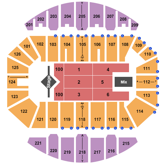 Crown Coliseum - The Crown Center Seating Chart: J. Cole