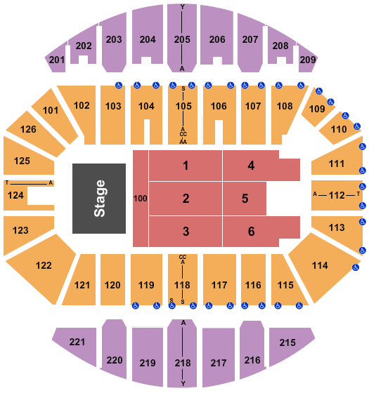 Crown Coliseum - The Crown Center Seating Chart: Rod Wave