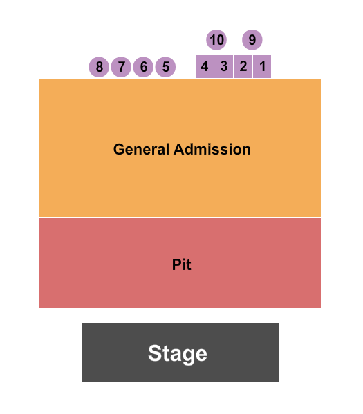 Crown Uptown Theatre Seating Chart: Pit/GA/Tables