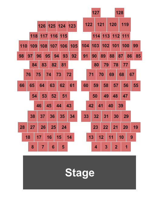 Crown Uptown Theatre Seating Chart: Tables