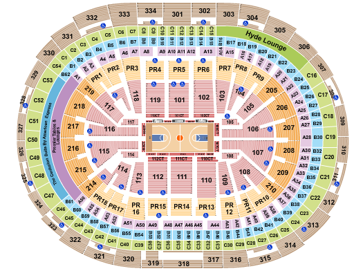 Crypto.com Arena Seating Chart: Basketball Clippers Row
