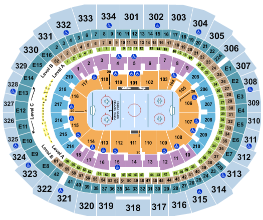 Crypto.com Arena Seating Chart: Hockey