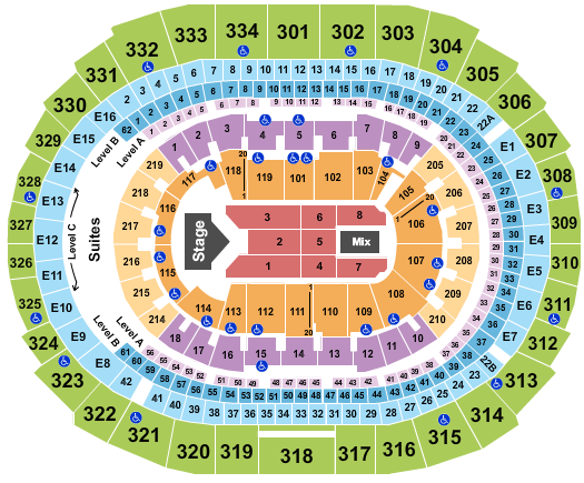 Crypto.com Arena Seating Chart: Jelly Roll
