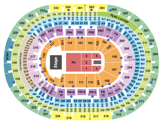 Crypto.com Arena Seating Chart: Endstage GA Pit 2
