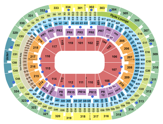 Crypto.com Arena Seating Chart: Open Floor 2