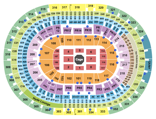 Crypto.com Arena Seating Chart: UFC 2