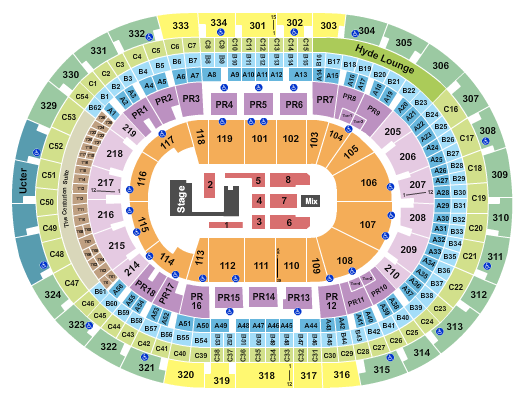 Crypto.com Arena Seating Chart: XG