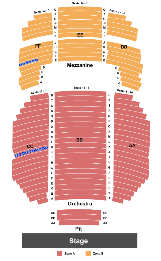 Cullen Theater At Wortham Theater Center Seating Chart