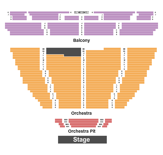 Cullen Theater At Wortham Theater Center Seating Chart: End Stage