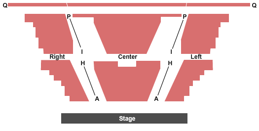 Cultural Activities Center Seating Chart: End Stage