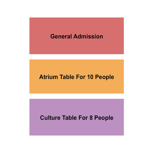 Culture DC Seating Chart: GA/Tables