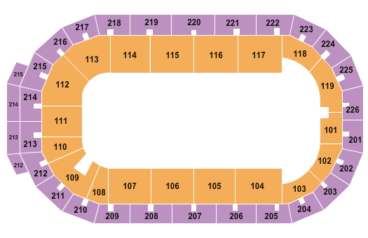Cure Insurance Arena Seating Chart: Open Floor 2