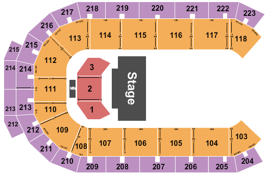 Cure Insurance Arena Seating Chart: Sesame Street Live