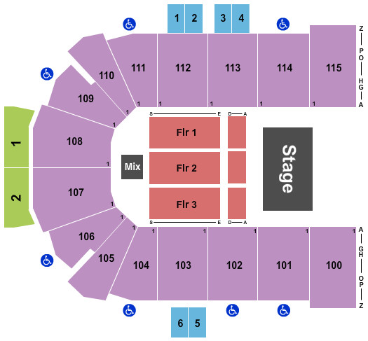 Curtis Culwell Center Seating Chart: Endstage 3
