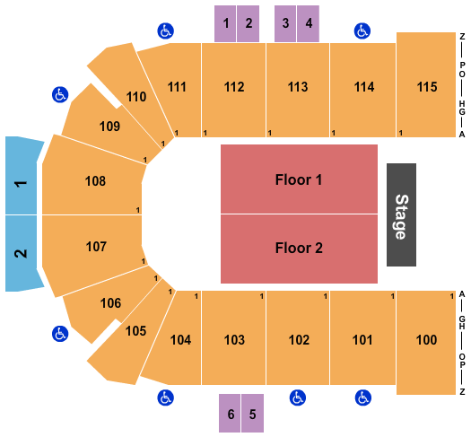 Curtis Culwell Center Seating Chart: Endstage