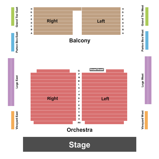Cypress Creek FACE Seating Chart: Endstage