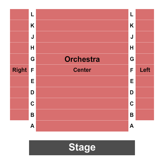 Cyril Clark Theatre Seating Chart: Endstage