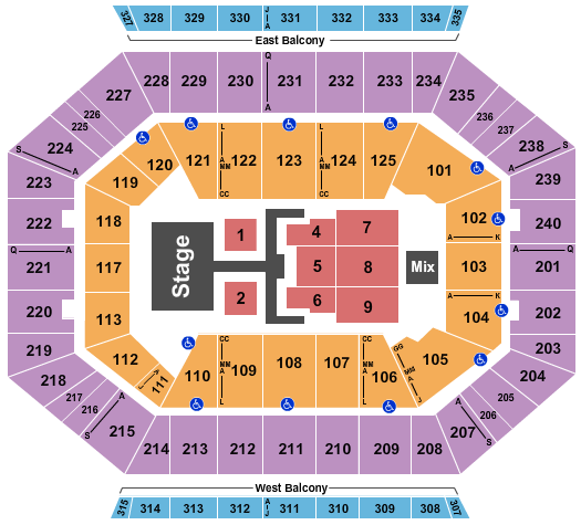 DCU Center Seating Chart: Dude Perfect