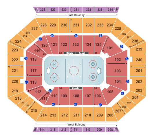 Icemen Seating Chart