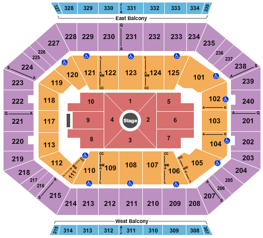 DCU Center Seating Chart: Nate Bargatze