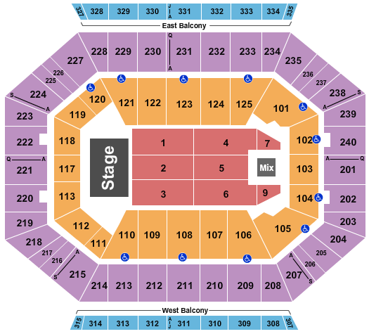 DCU Center Seating Chart: Pentatonix