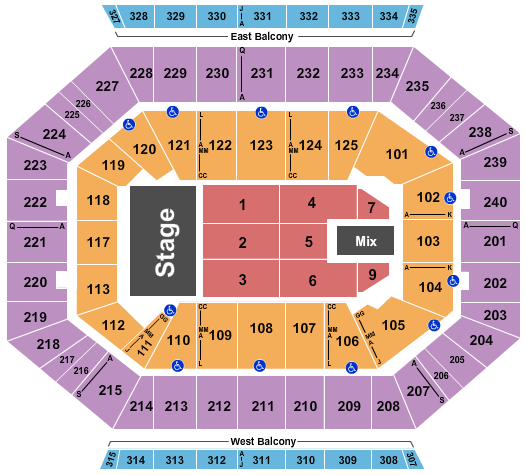 DCU Center Seating Chart: TSO