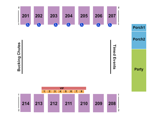 Dacotah Bank Center Seating Chart: Rodeo 2