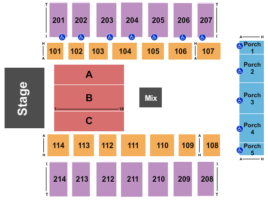 Dacotah Bank Center Seating Chart: Sesame Street Live