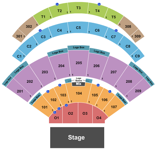 Daily's Place Amphitheater Seating Chart: Big Time Rush