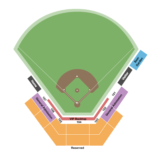 Dakota Community Bank and Trust Ballpark Seating Chart: Baseball