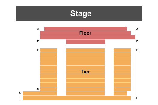 Daniels Pavilion At Philharmonic Center for the Arts Seating Chart