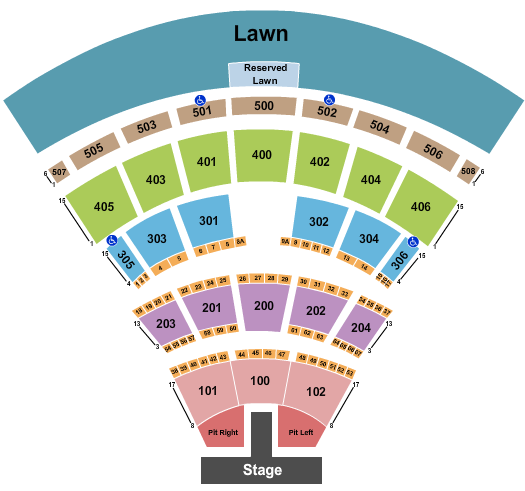 Darien Lake Amphitheater Seating Chart: Thomas Rhett