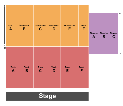 Darke County Fairgrounds Seating Chart: Endstage 2