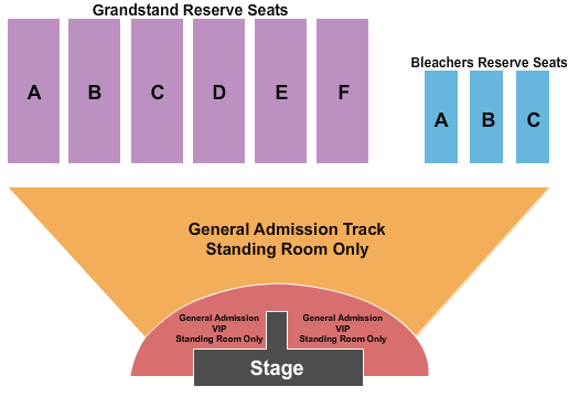Darke County Fairgrounds Seating Chart: Endstage GA & GA VIP