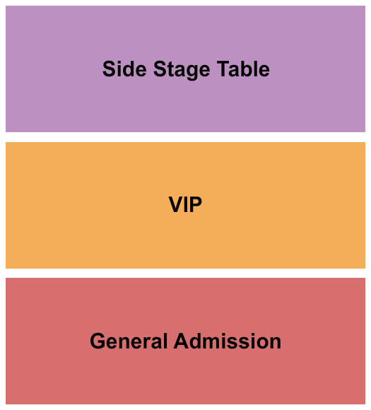 Darkstar Seating Chart: GA/VIP/Side Table