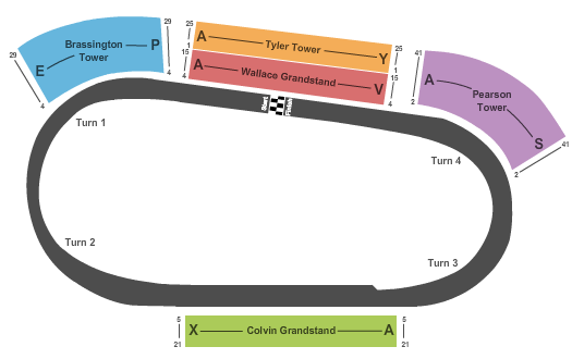 Fontana Race Track Seating Chart
