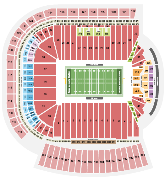 Darrell K. Royal - Texas Memorial Stadium Seating Chart: Football