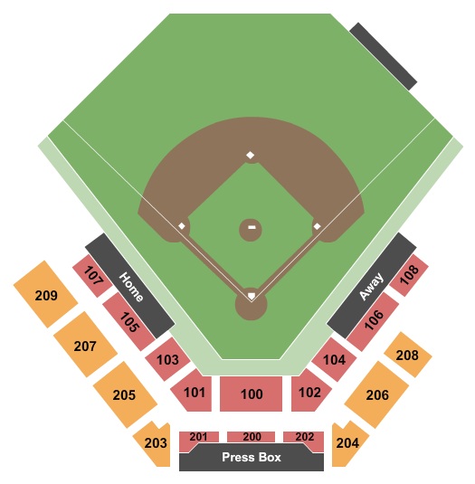 Darryl & Lori Schroeder Park Seating Chart: Baseball