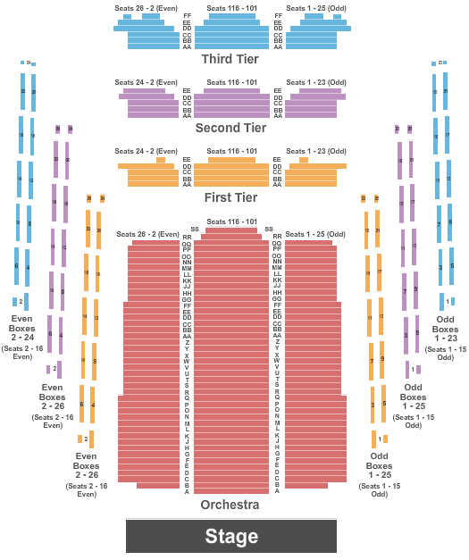 Strathmore Music Center Seating Chart