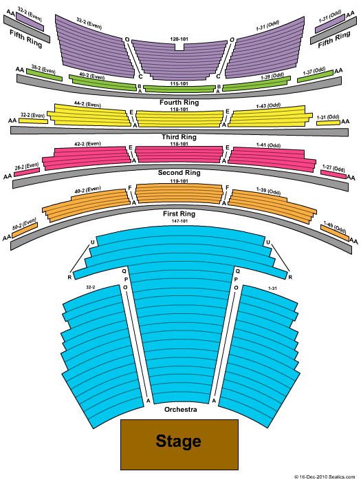 Lincoln Center Ballet Seating Chart