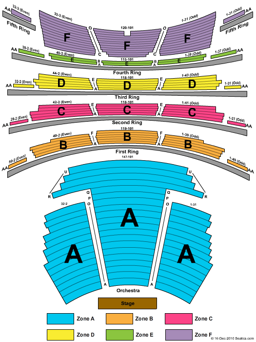 New York City Ballet Seating Chart