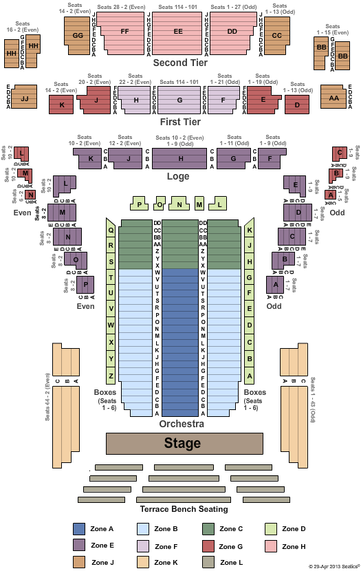 Sf Davies Hall Seating Chart