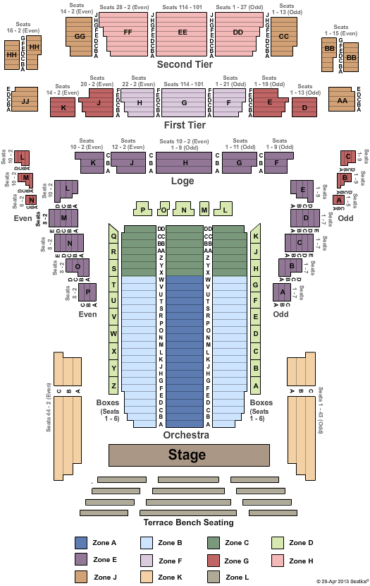 Louise Davies Symphony Hall Seating Chart