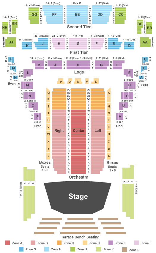 Symphony Hall Seating Chart