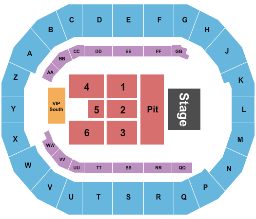 Days of 47 Arena at Utah State Fair Park Seating Chart: Endstage GA Pit