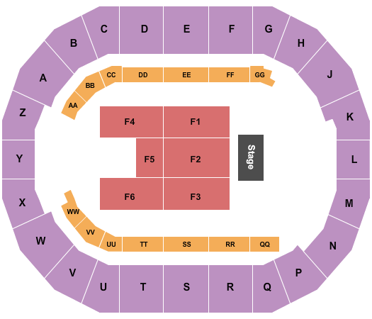 Days of 47 Arena at Utah State Fair Park Seating Chart: End Stage