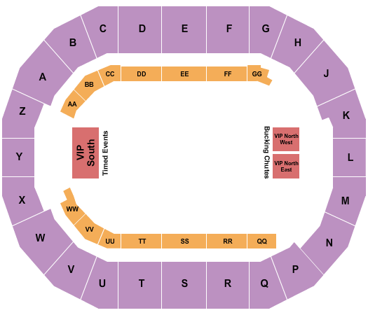 Days of 47 Arena at Utah State Fair Park Seating Chart: Rodeo 3